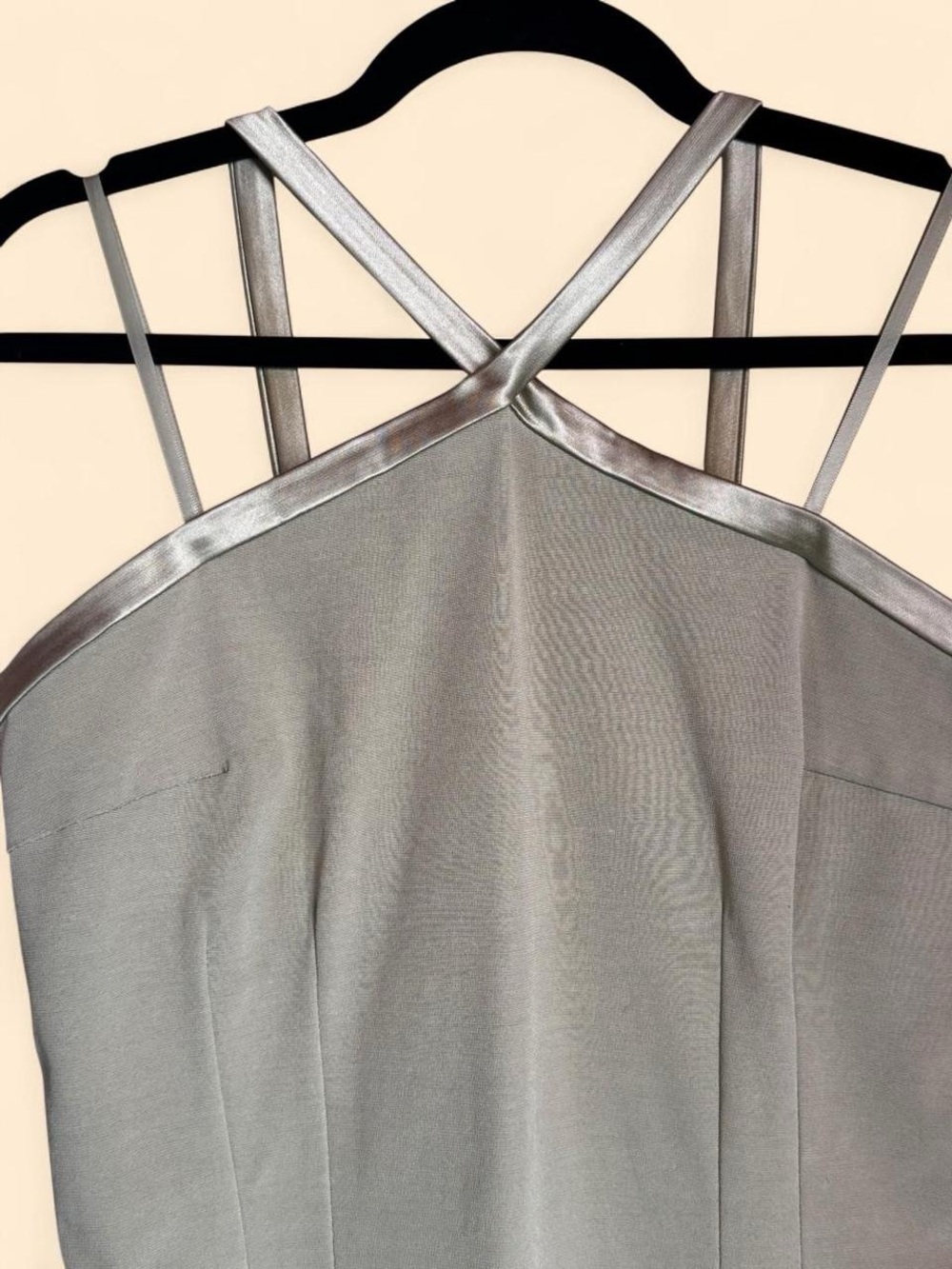 vintage sage cache mini dress - Picture 2 of 3